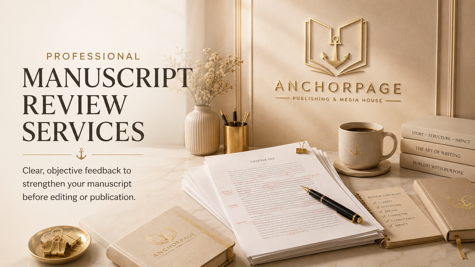 Professional manuscript review services by AnchorPage